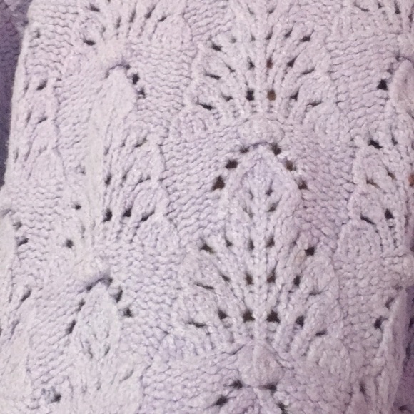 Purple pointelle sweater - Picture 6 of 6
